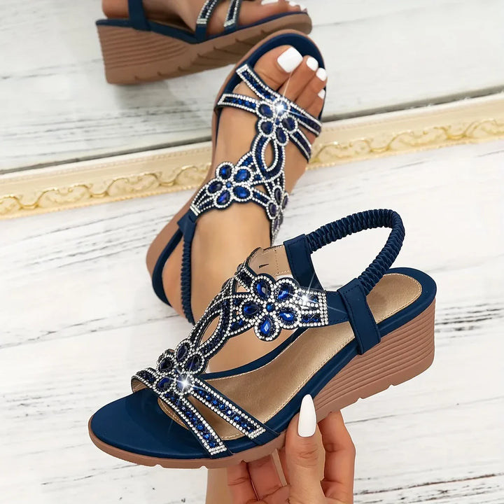 Lunavera | Elegante Komfort-Keilsandalen