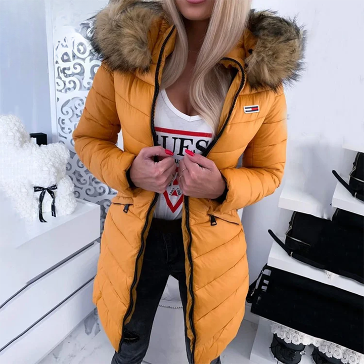 Cappotto Imbottito da Donna con Cappuccio