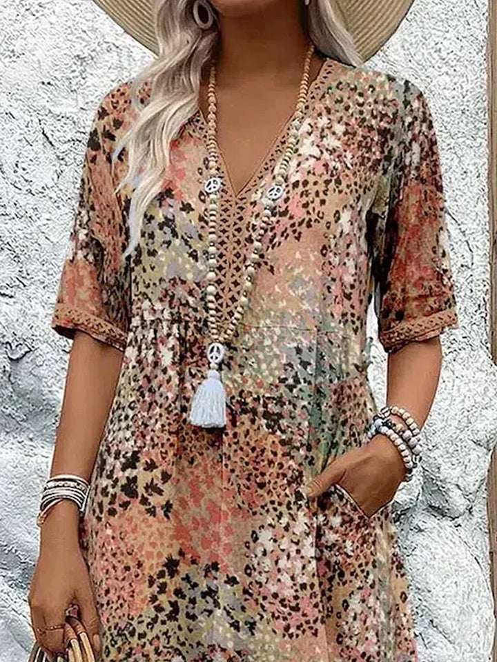 Sommera | Leichtes Midikleid mit V-Ausschnitt