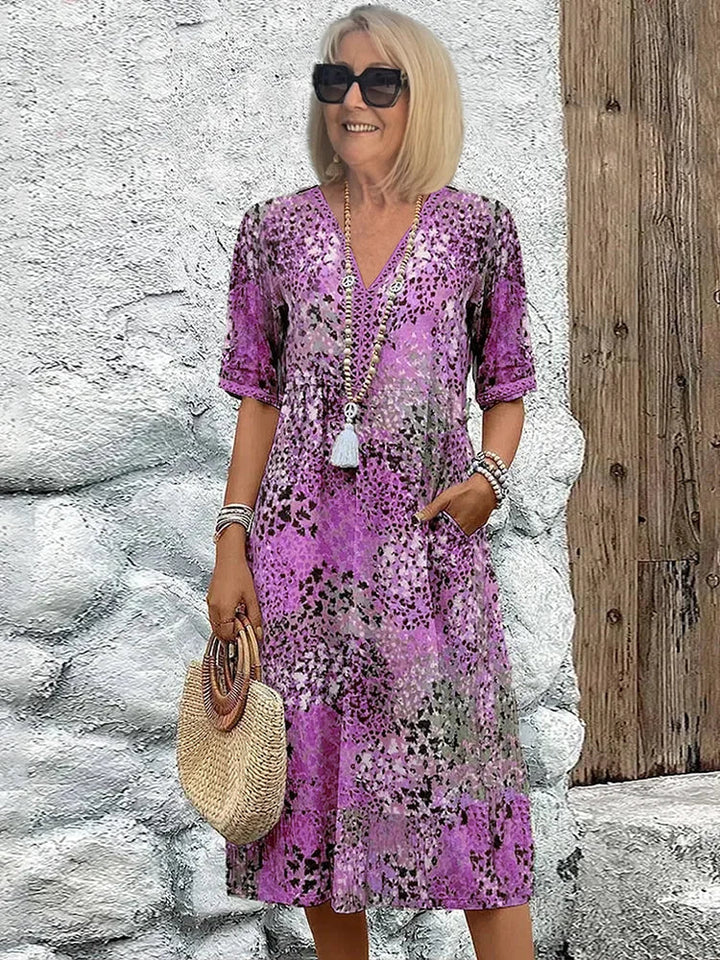 Sommera | Leichtes Midikleid mit V-Ausschnitt