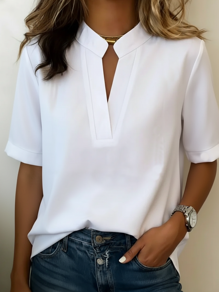 Sophia | Elegante Bluse mit raffiniertem Kragen