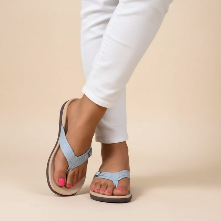 Orthopädische Zehentrenner-Sandalen