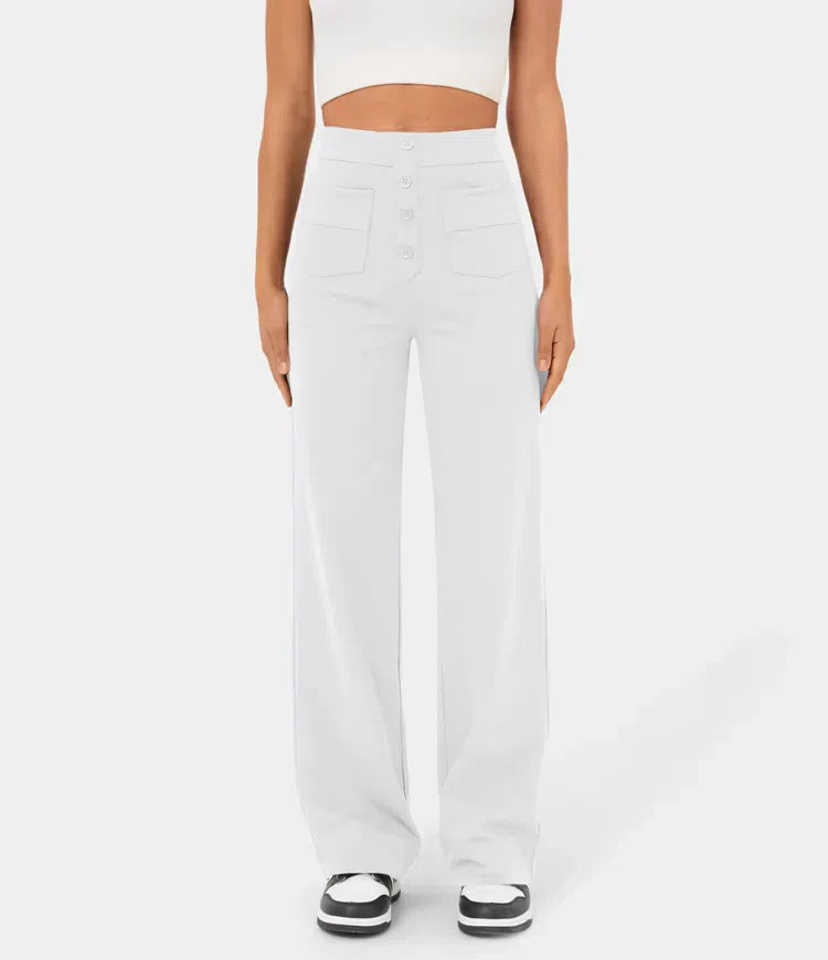 Elastische Hose mit hoher Taille